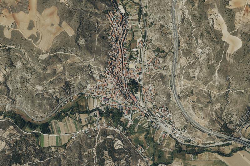 Ortofoto actual del núcleo de Perales de Tajuña