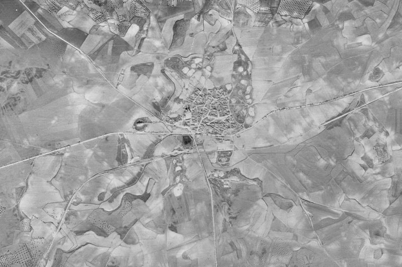 Ortofoto de 1956-1957 del núcleo de Pozuelo del Rey