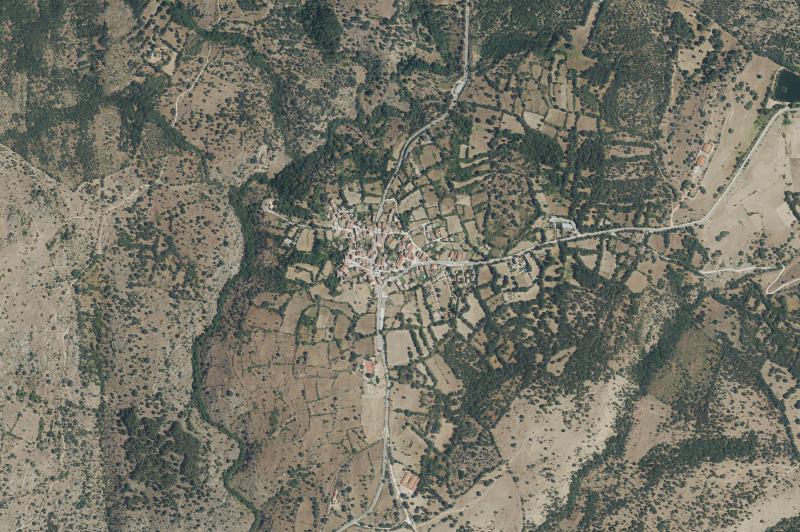 Ortofoto actual del núcleo de Prádena del Rincón