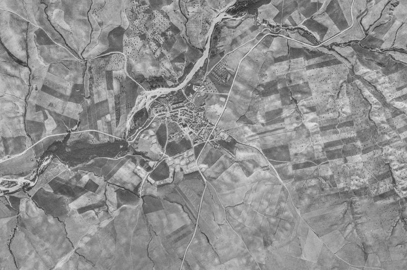 Ortofoto de 1956-1957 del núcleo de Quijorna