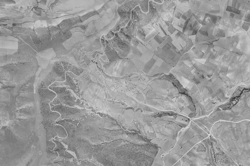 Ortofoto de 1956-1957 del núcleo de Redueña