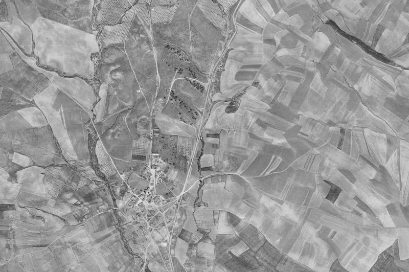 Ortofoto de 1956-1957 del núcleo de Ribatejada