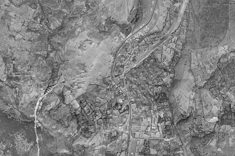 Ortofoto de 1956-1957 del núcleo de Robregordo