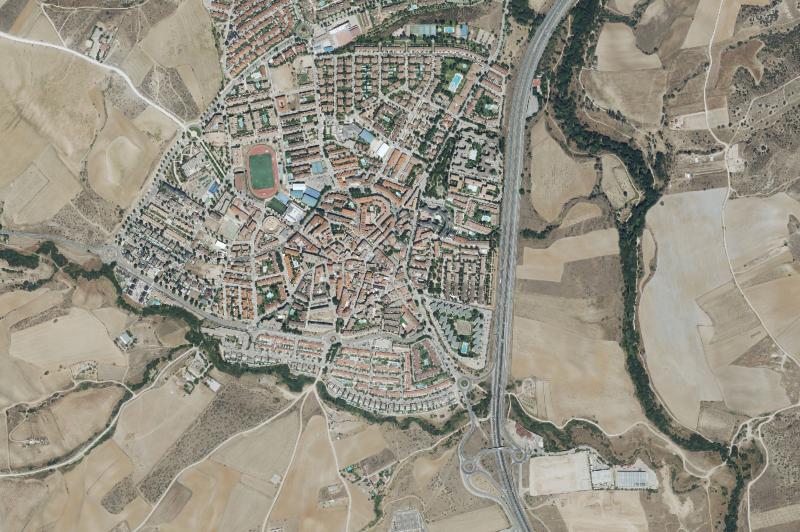 Ortofoto actual del núcleo de San Agustín del Guadalix