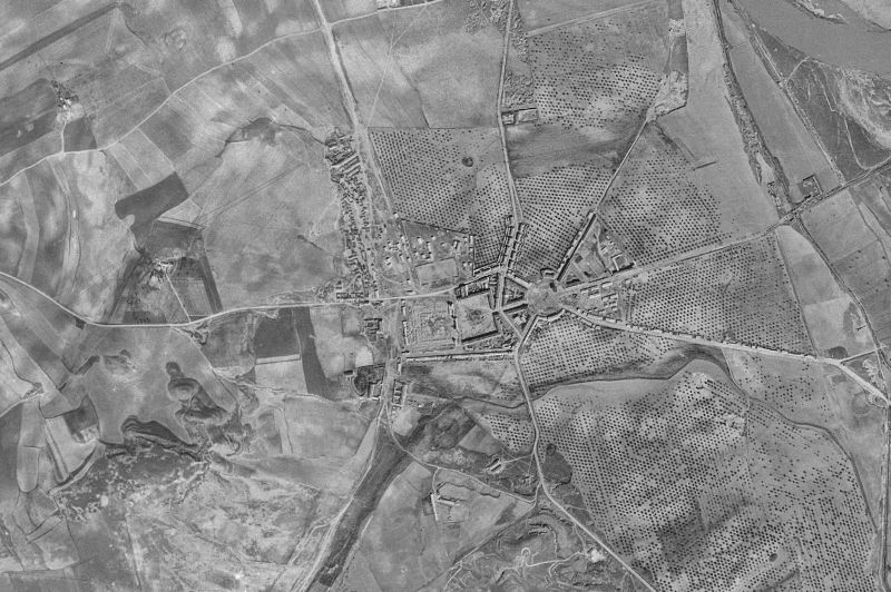 Ortofoto de 1956-1957 del núcleo de San Fernando de Henares