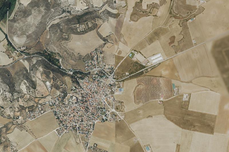 Ortofoto actual del núcleo de Santorcaz