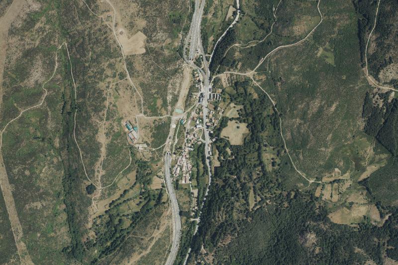 Ortofoto actual del núcleo de Somosierra