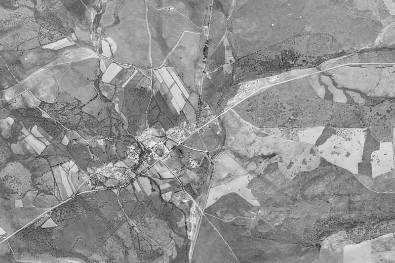 Ortofoto de 1956-1957 del núcleo de Soto del Real