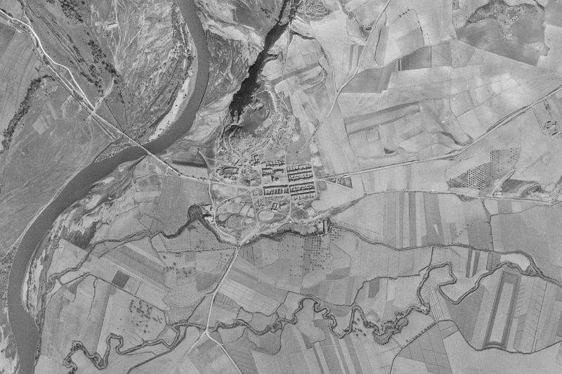 Ortofoto de 1956-1957 del núcleo de Titulcia