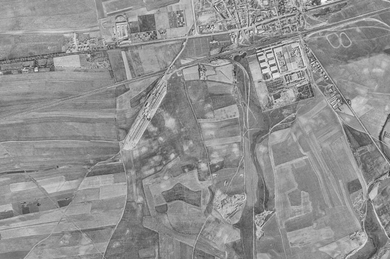 Ortofoto de 1956-1957 del núcleo de Torrejón de Ardoz