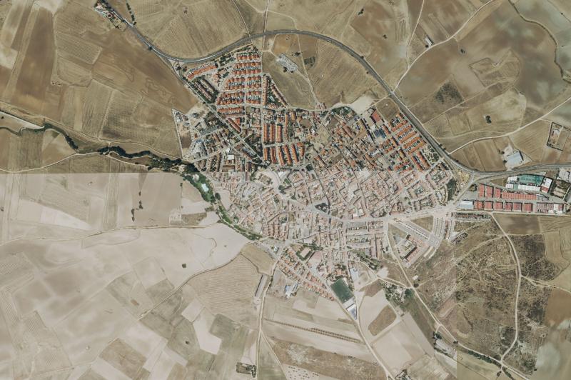 Ortofoto actual del núcleo de Torrejón de Velasco