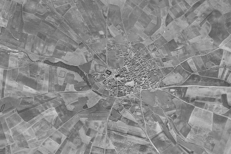 Ortofoto de 1956-1957 del núcleo de Torrejón de Velasco
