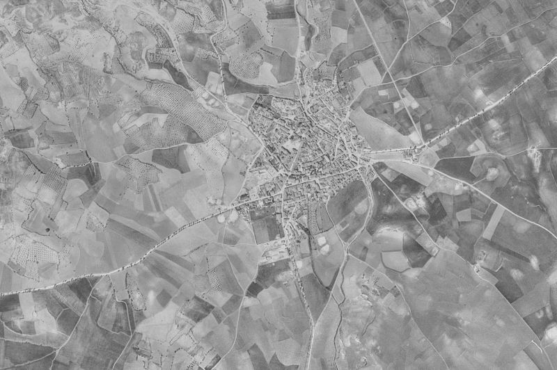 Ortofoto de 1956-1957 del núcleo de Torrelaguna