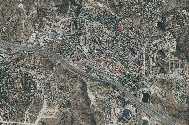 Ortofoto actual del núcleo de Torrelodones