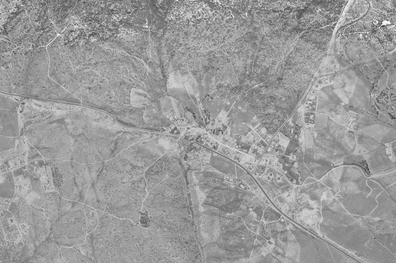 Ortofoto de 1956-1957 del núcleo de Torrelodones