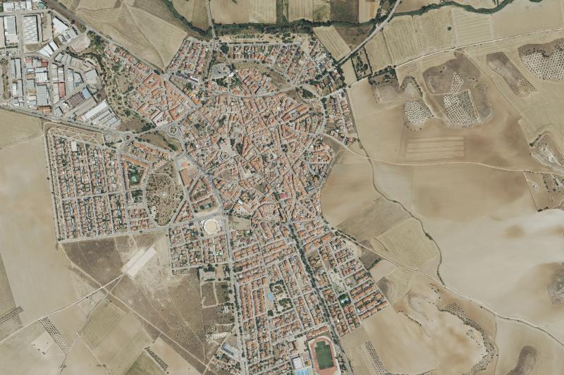 Ortofoto actual del núcleo de Torres de la Alameda