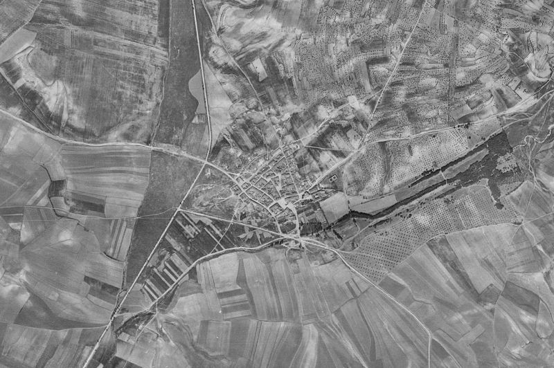 Ortofoto de 1956-1957 del núcleo de Valdeavero