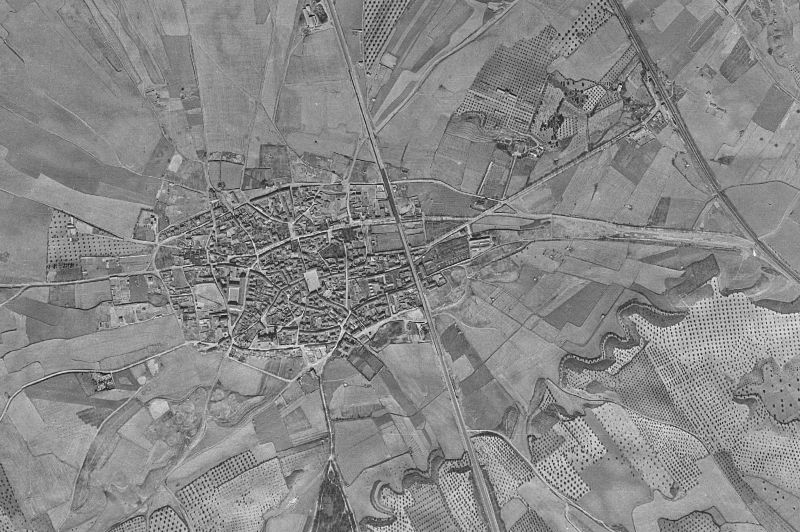 Ortofoto de 1956-1957 del núcleo de Valdemoro