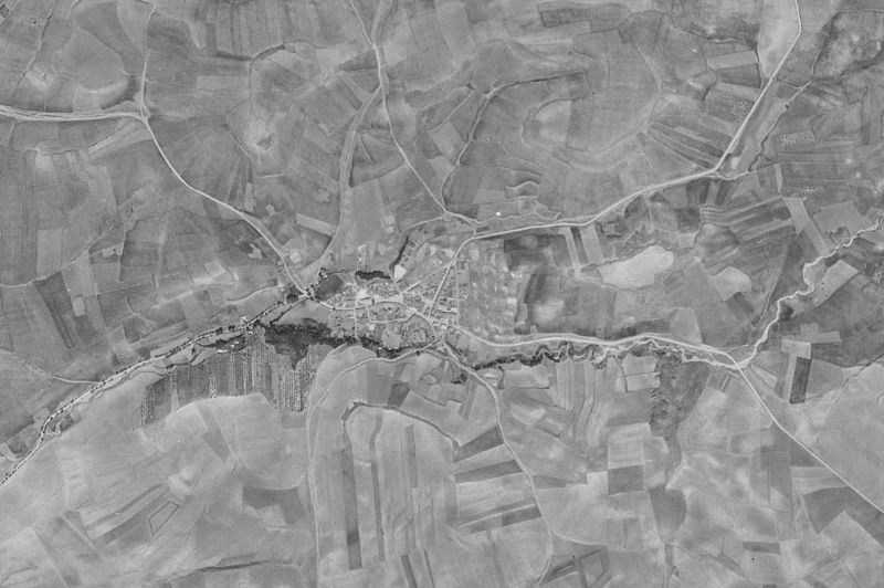 Ortofoto de 1956-1957 del núcleo de Valdepiélagos