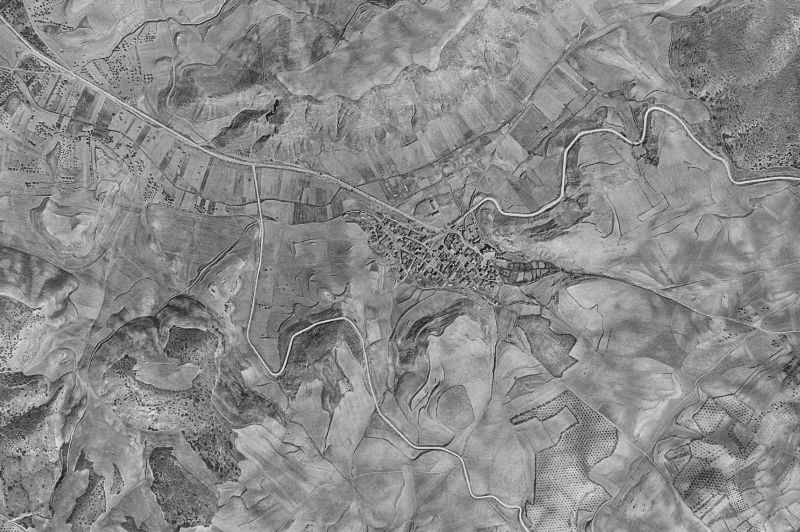 Ortofoto de 1956-1957 del núcleo de Villalbilla