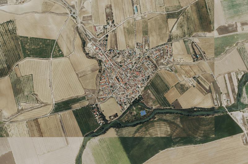 Ortofoto actual del núcleo de Villamanrique de Tajo