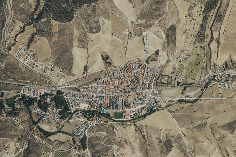 Ortofoto actual del núcleo de Villamanta