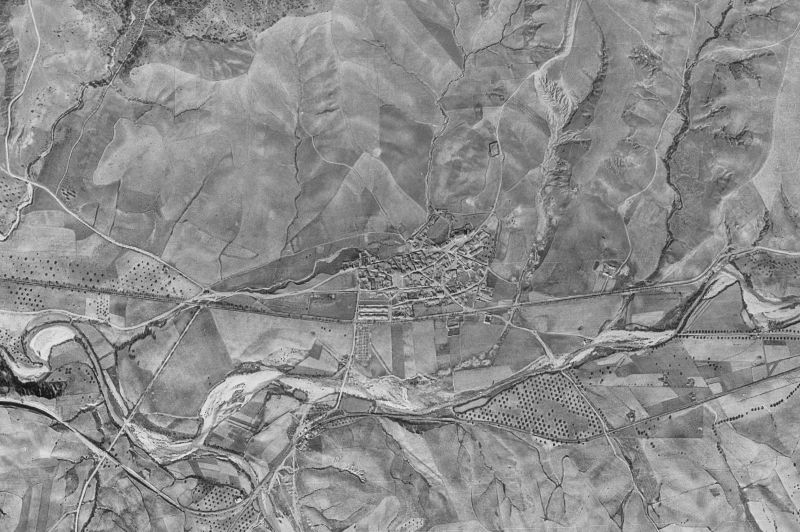 Ortofoto de 1956-1957 del núcleo de Villamanta