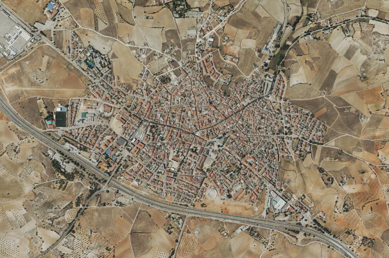 Ortofoto actual del núcleo de Villarejo de Salvanés