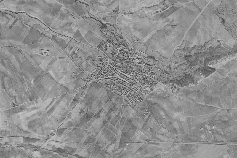 Ortofoto de 1956-1957 del núcleo de Villaviciosa de Odón