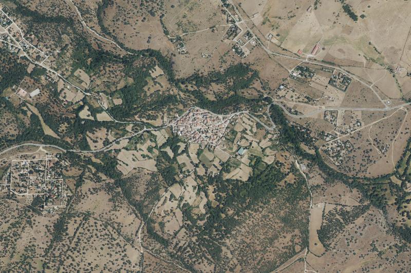 Ortofoto actual del núcleo de Villavieja del Lozoya