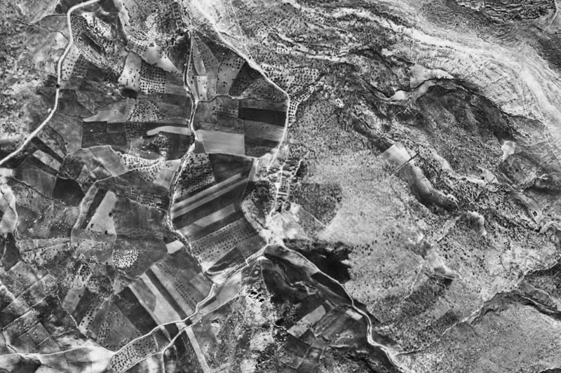 Ortofoto de 1956-1957 del núcleo de Alfarnatejo