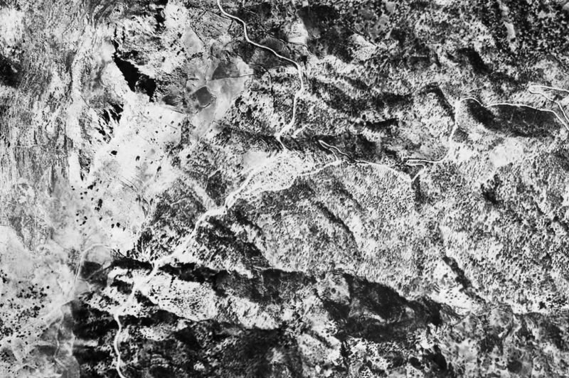 Ortofoto de 1956-1957 del núcleo de Algatocín