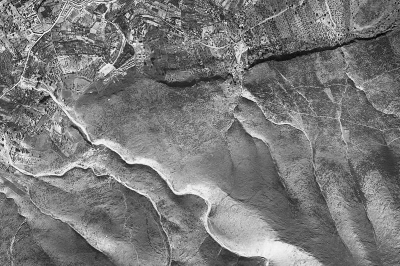 Ortofoto de 1956-1957 del núcleo de Alhaurín el Grande