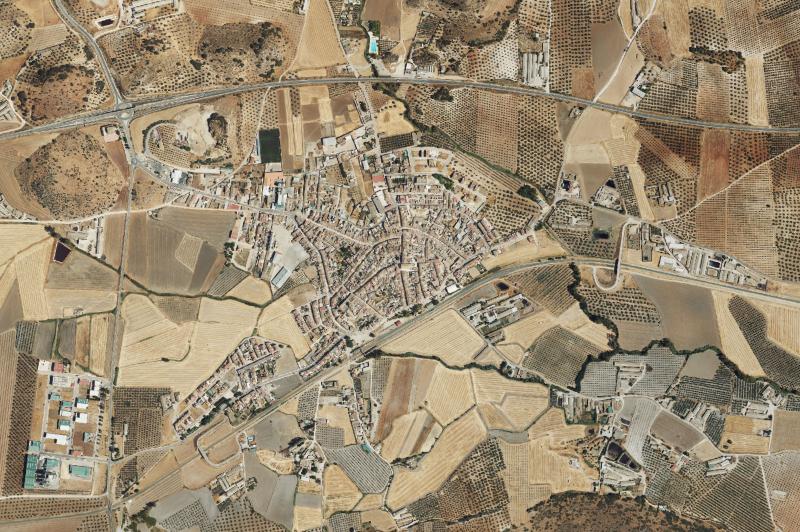 Ortofoto actual del núcleo de Almargen