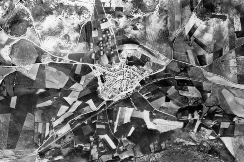 Ortofoto de 1956-1957 del núcleo de Almargen