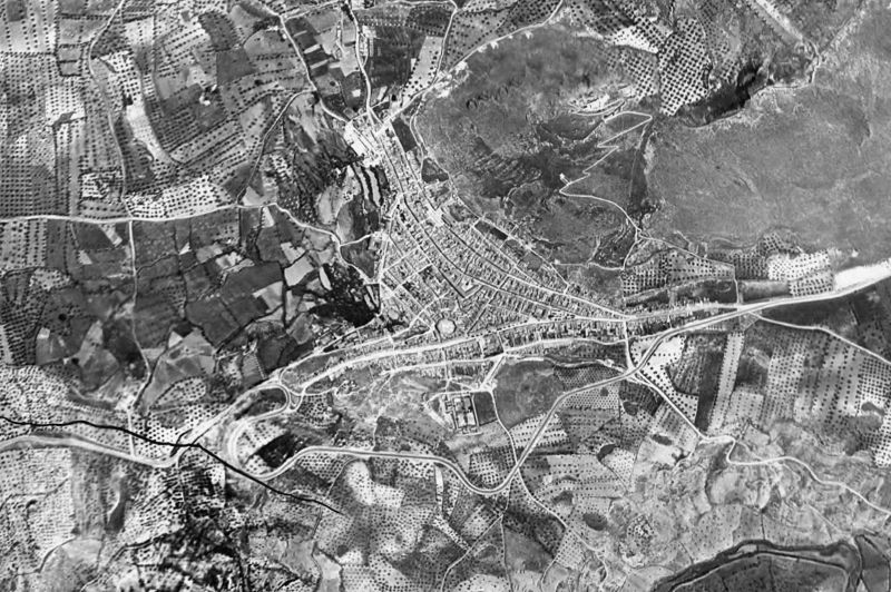 Ortofoto de 1956-1957 del núcleo de Archidona