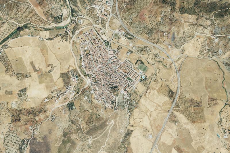 Ortofoto actual del núcleo de Ardales