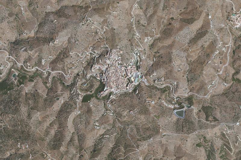 Ortofoto actual del núcleo de Arenas