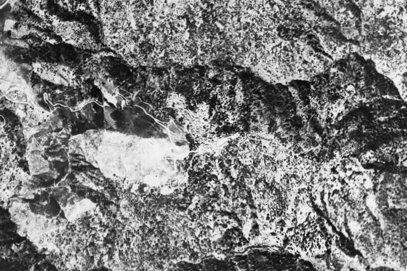 Ortofoto de 1956-1957 del núcleo de Benarrabá