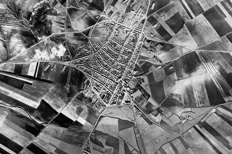 Ortofoto de 1956-1957 del núcleo de Campillos