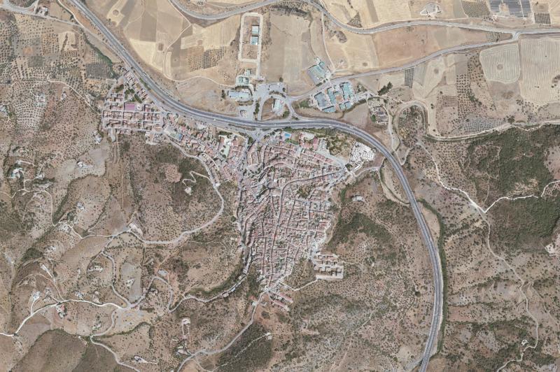 Ortofoto actual del núcleo de Casabermeja
