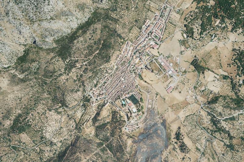 Ortofoto actual del núcleo de Cortes de la Frontera
