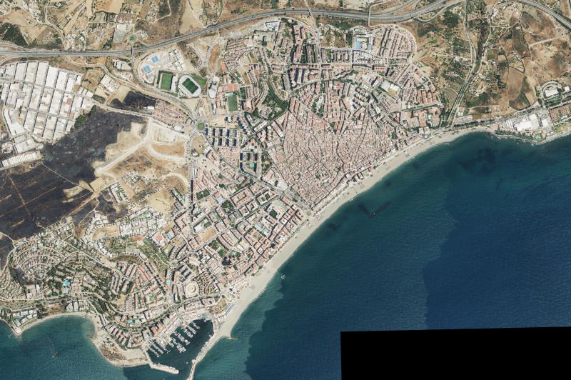 Ortofoto actual del núcleo de Estepona