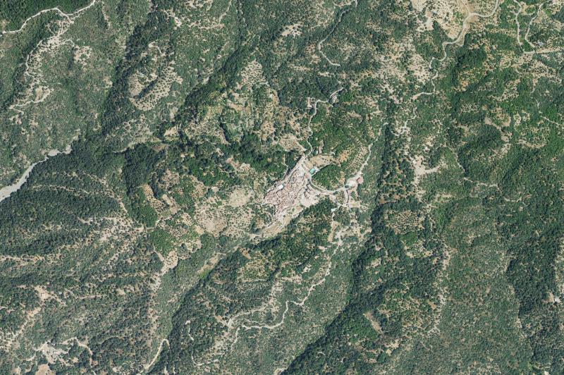 Ortofoto actual del núcleo de Faraján