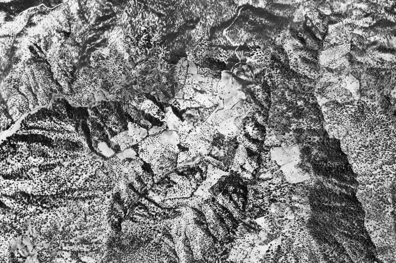 Ortofoto de 1956-1957 del núcleo de Faraján