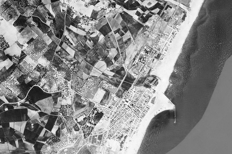 Ortofoto de 1956-1957 del núcleo de Fuengirola