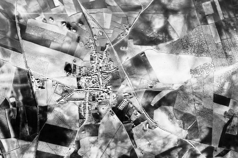 Ortofoto de 1956-1957 del núcleo de Fuente de Piedra