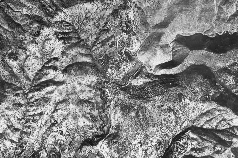 Ortofoto de 1956-1957 del núcleo de Igualeja