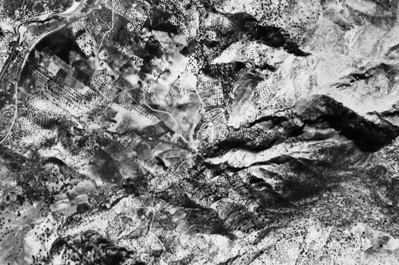Ortofoto de 1956-1957 del núcleo de Jimera de Líbar