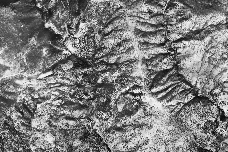 Ortofoto de 1956-1957 del núcleo de Júzcar